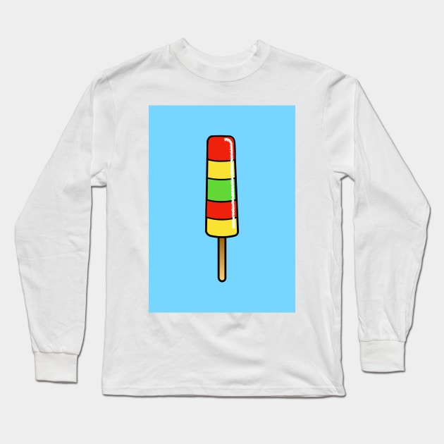 Traffic Light Ice Lolly Long Sleeve T-Shirt by AdamRegester